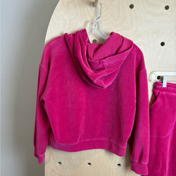 Gap Kids Pink Ribbed Two Piece Lounge Set Size XXL 14/16 - Picture 4 of 8